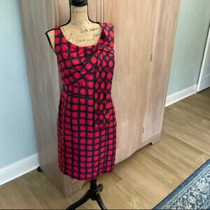 Y2K Marc Jacobs Silk Sleeveless Dress asymmetrical retro 60’s mod Mad Men geo 10